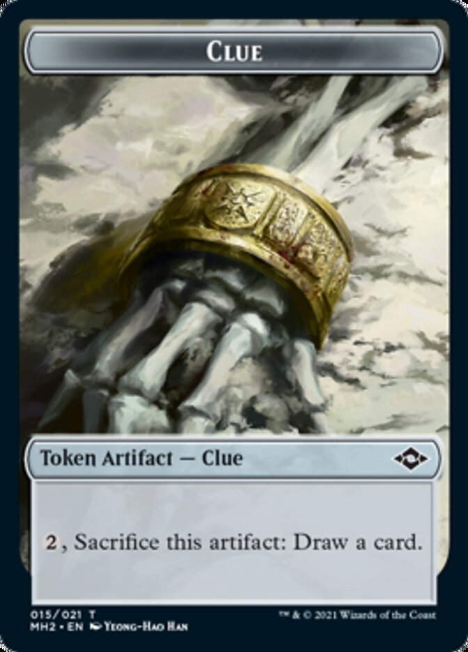 Clue Token (15) [Modern Horizons 2 Tokens] | L.A. Mood Comics and Games