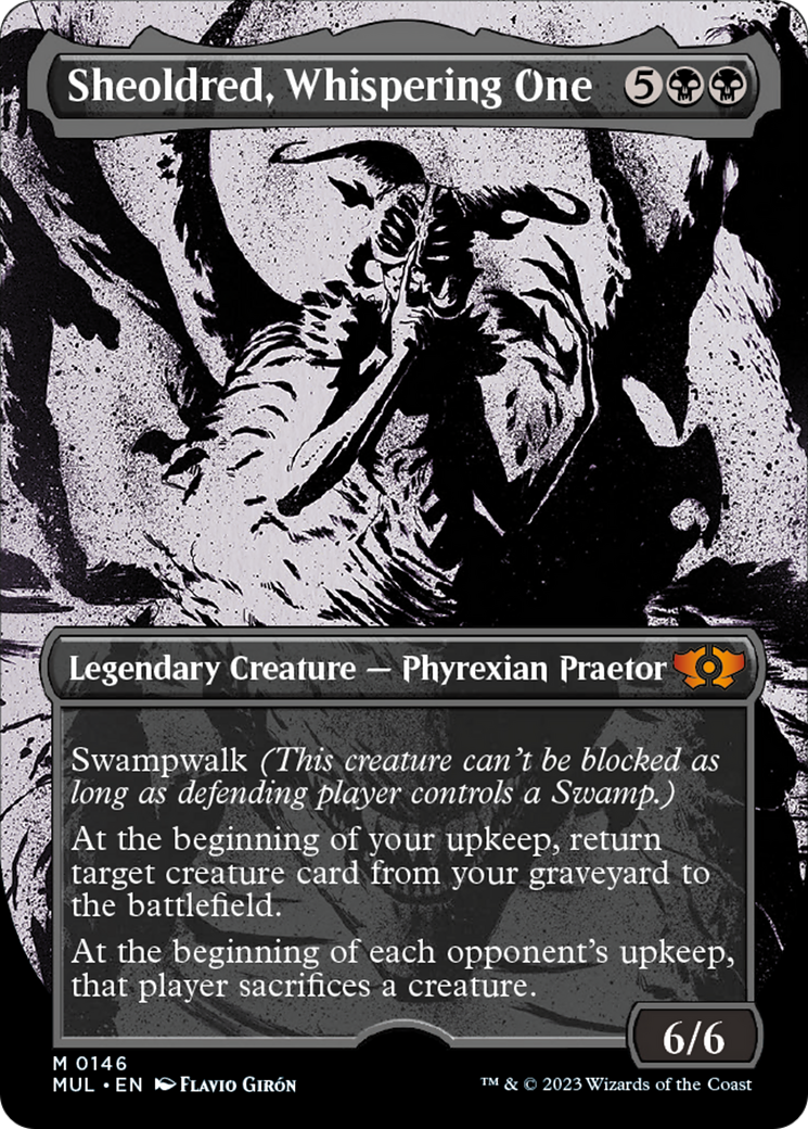Sheoldred, Whispering One (Halo Foil) [Multiverse Legends] | L.A. Mood Comics and Games