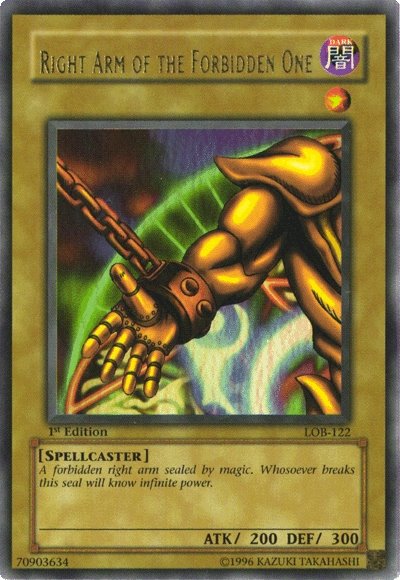 Right Arm of the Forbidden One [LOB-122] Ultra Rare | L.A. Mood Comics and Games