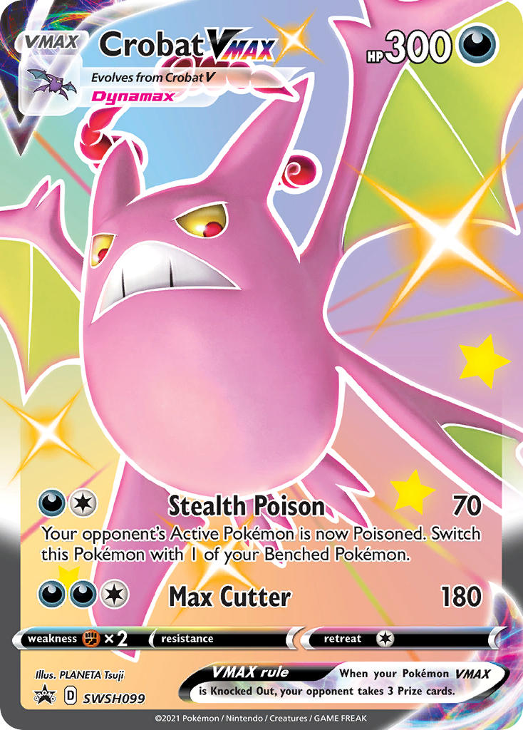 Crobat VMAX (SWSH099) (Jumbo Card) [Sword & Shield: Black Star Promos] | L.A. Mood Comics and Games