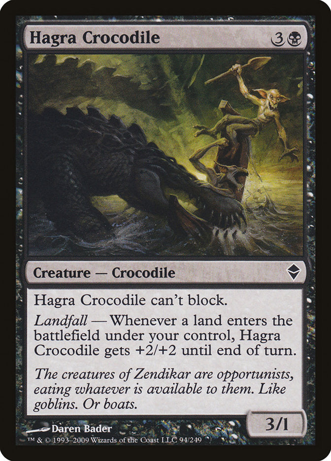 Hagra Crocodile [Zendikar] | L.A. Mood Comics and Games