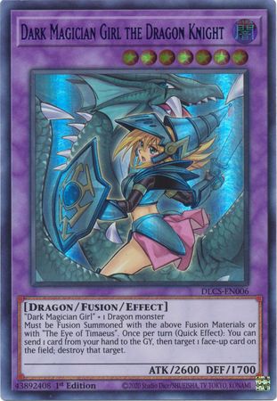 Dark Magician Girl the Dragon Knight (Alternate Art) (Green) [DLCS-EN006] Ultra Rare | L.A. Mood Comics and Games