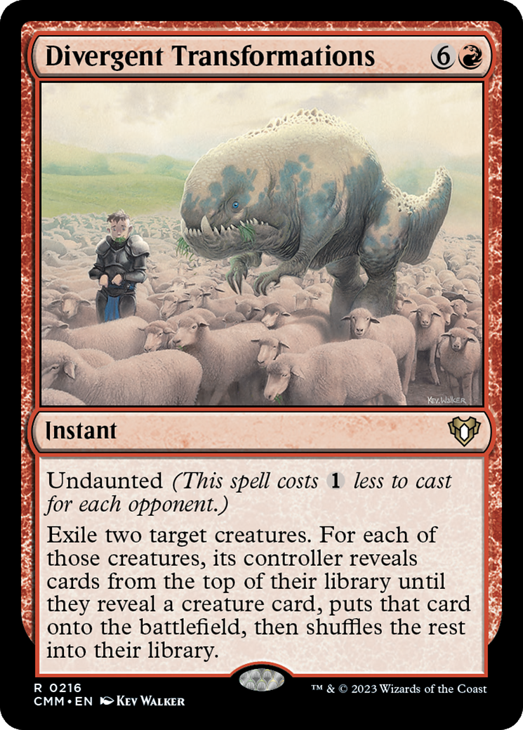 Divergent Transformations [Commander Masters] | L.A. Mood Comics and Games