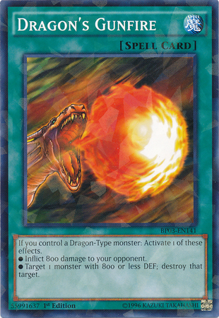 Dragon's Gunfire [BP03-EN141] Shatterfoil Rare | L.A. Mood Comics and Games