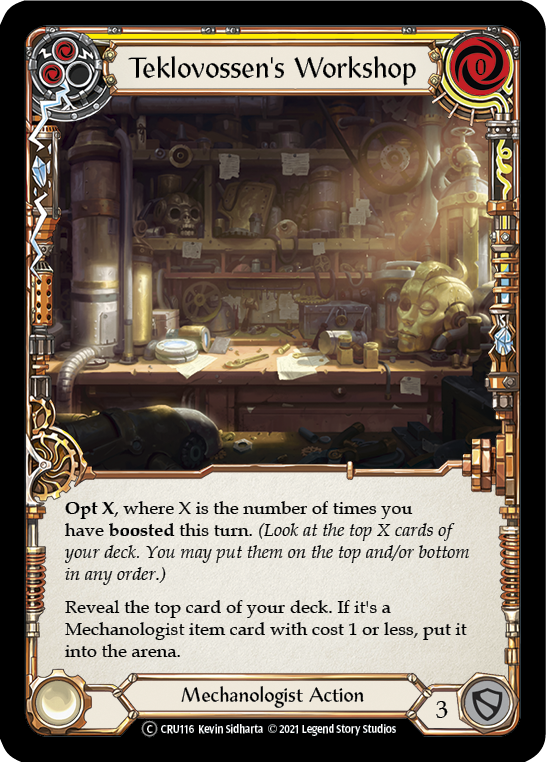 Teklovossen's Workshop (Yellow) [U-CRU116] (Crucible of War Unlimited)  Unlimited Normal | L.A. Mood Comics and Games