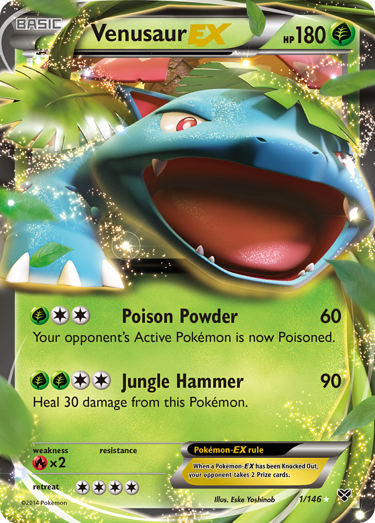 Venusaur EX (1/146) [XY: Base Set] | L.A. Mood Comics and Games