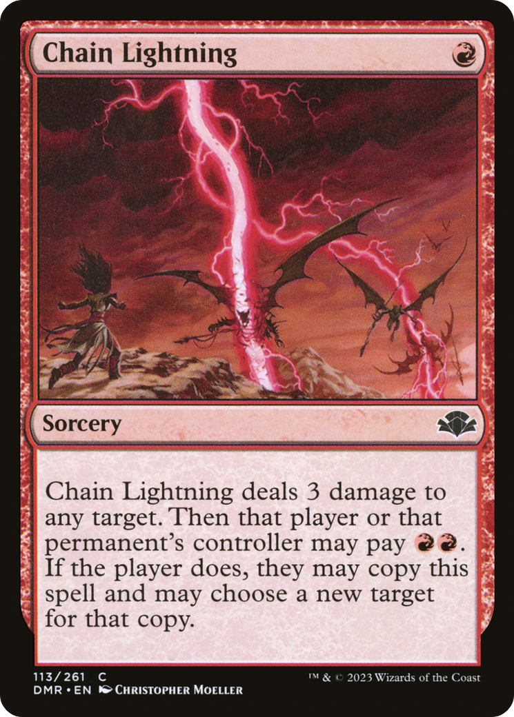 Chain Lightning [Dominaria Remastered] | L.A. Mood Comics and Games