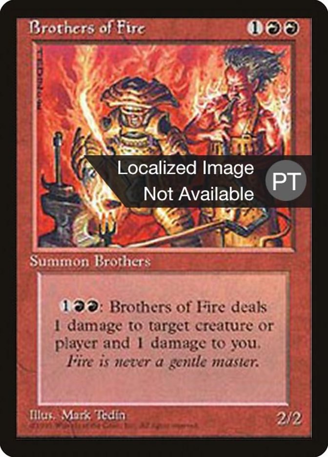 Brothers of Fire [Fourth Edition (Foreign Black Border)] | L.A. Mood Comics and Games