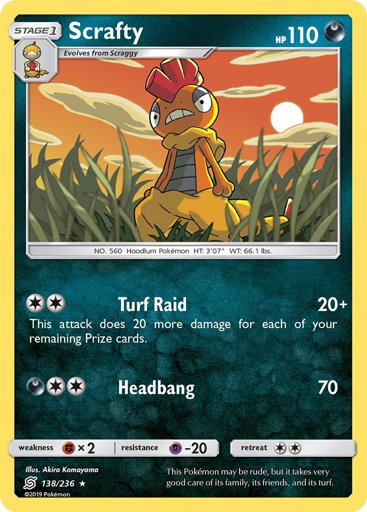 Scrafty (138/236) [Sun & Moon: Unified Minds] | L.A. Mood Comics and Games