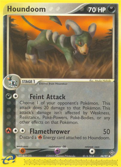 Houndoom (34/97) [EX: Dragon] | L.A. Mood Comics and Games