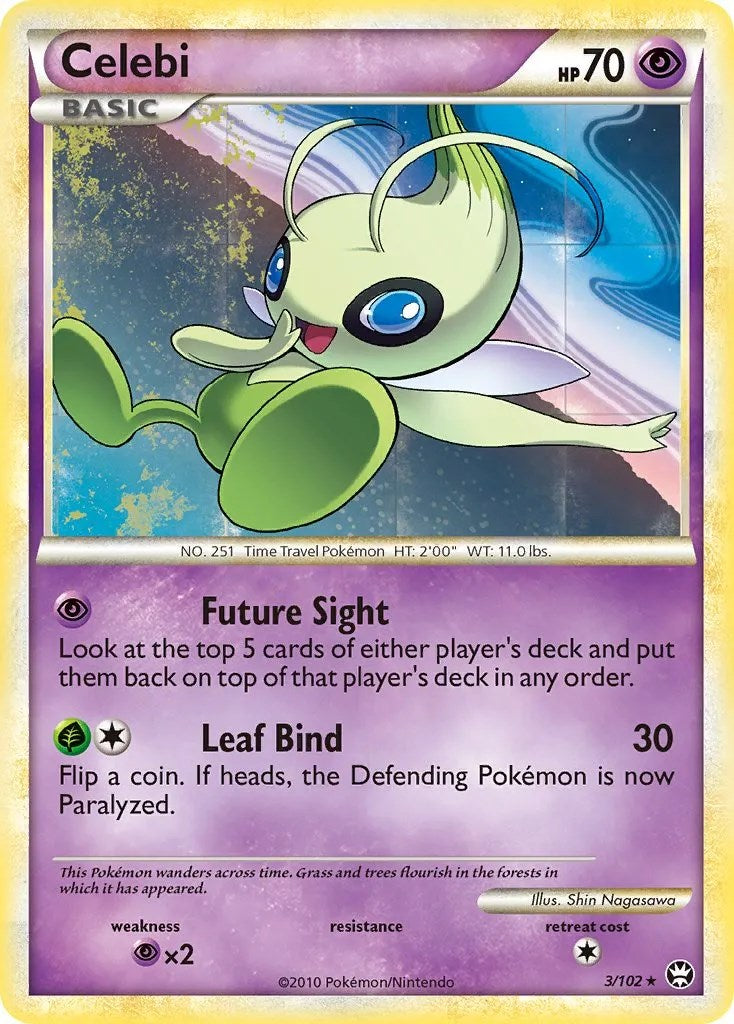 Celebi (3/102) (Movie Exclusive) [HeartGold & SoulSilver: Triumphant] | L.A. Mood Comics and Games