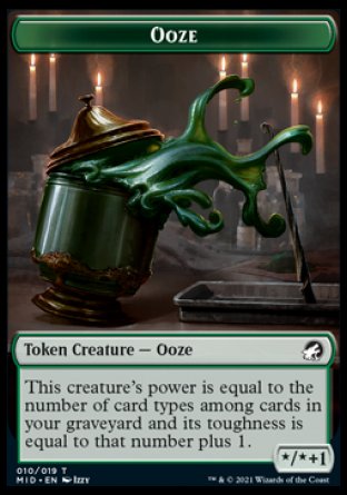 Human // Ooze Double-Sided Token [Innistrad: Midnight Hunt Tokens] | L.A. Mood Comics and Games