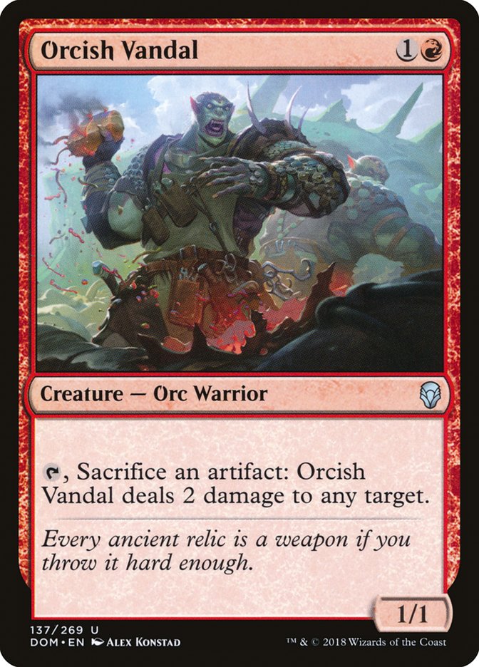 Orcish Vandal [Dominaria] | L.A. Mood Comics and Games