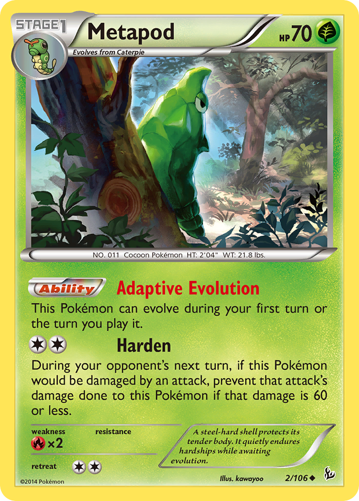 Metapod (2/106) [XY: Flashfire] | L.A. Mood Comics and Games