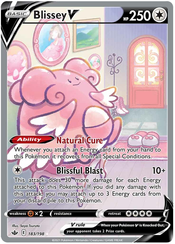 Blissey V (183/198) [Sword & Shield: Chilling Reign] | L.A. Mood Comics and Games