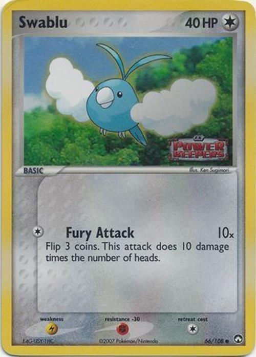 Swablu (66/108) (Stamped) [EX: Power Keepers] | L.A. Mood Comics and Games