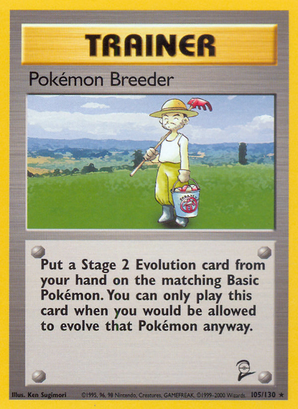 Pokemon Breeder (105/130) [Base Set 2] | L.A. Mood Comics and Games