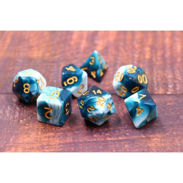 RPG Dice Set - Tidal Waves | L.A. Mood Comics and Games
