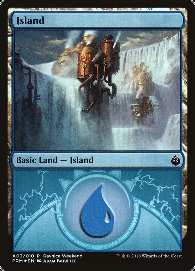 Island (A03) [Ravnica Allegiance Ravnica Weekend] | L.A. Mood Comics and Games