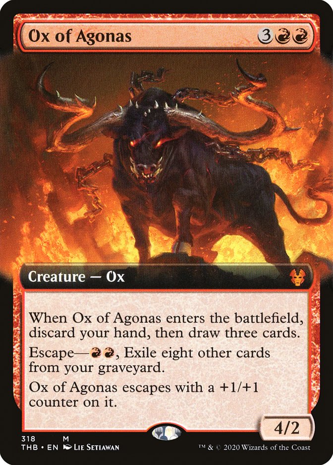 Ox of Agonas (Extended Art) [Theros Beyond Death] | L.A. Mood Comics and Games