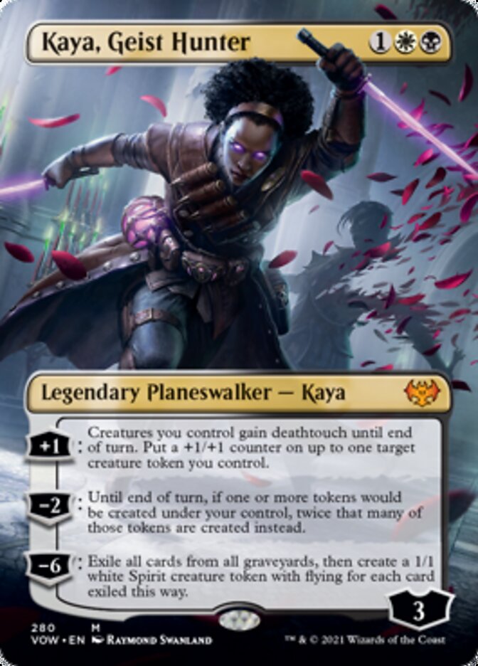 Kaya, Geist Hunter (Borderless) [Innistrad: Crimson Vow] | L.A. Mood Comics and Games