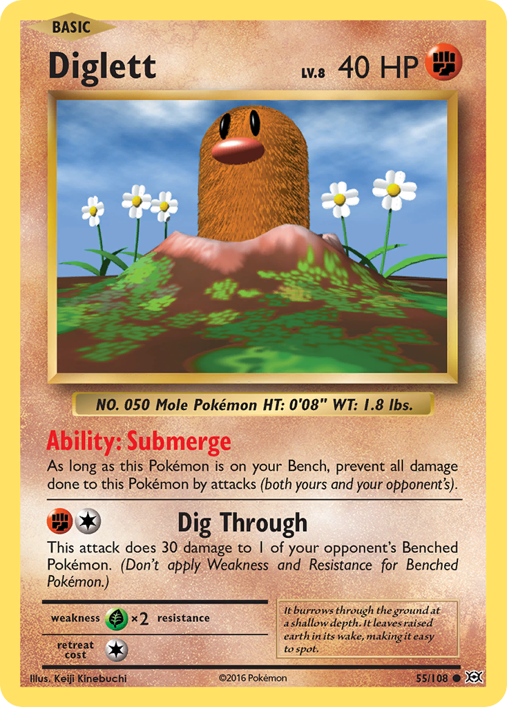 Diglett (55/108) [XY: Evolutions] | L.A. Mood Comics and Games