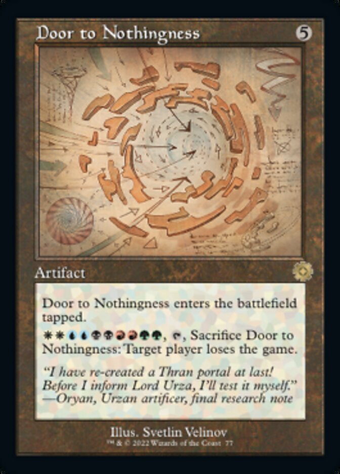 Door to Nothingness (Retro Schematic) [The Brothers' War Retro Artifacts] | L.A. Mood Comics and Games