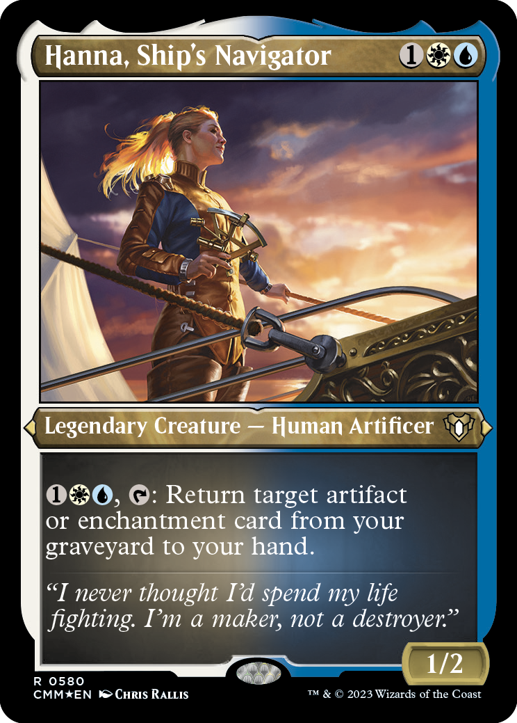 Hanna, Ship's Navigator (Foil Etched) [Commander Masters] | L.A. Mood Comics and Games