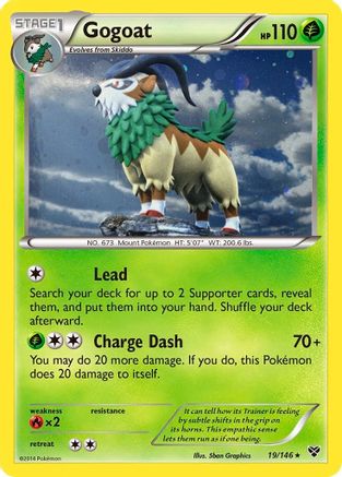 Gogoat (19/146) (Cosmos Holo) [XY: Base Set] | L.A. Mood Comics and Games