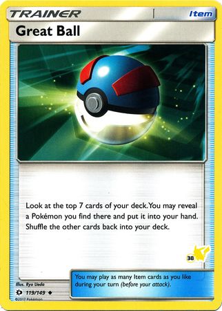 Great Ball (119/149) (Pikachu Stamp #38) [Battle Academy 2020] | L.A. Mood Comics and Games