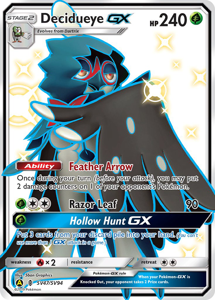 Decidueye GX (SV47/SV94) [Sun & Moon: Hidden Fates - Shiny Vault] | L.A. Mood Comics and Games