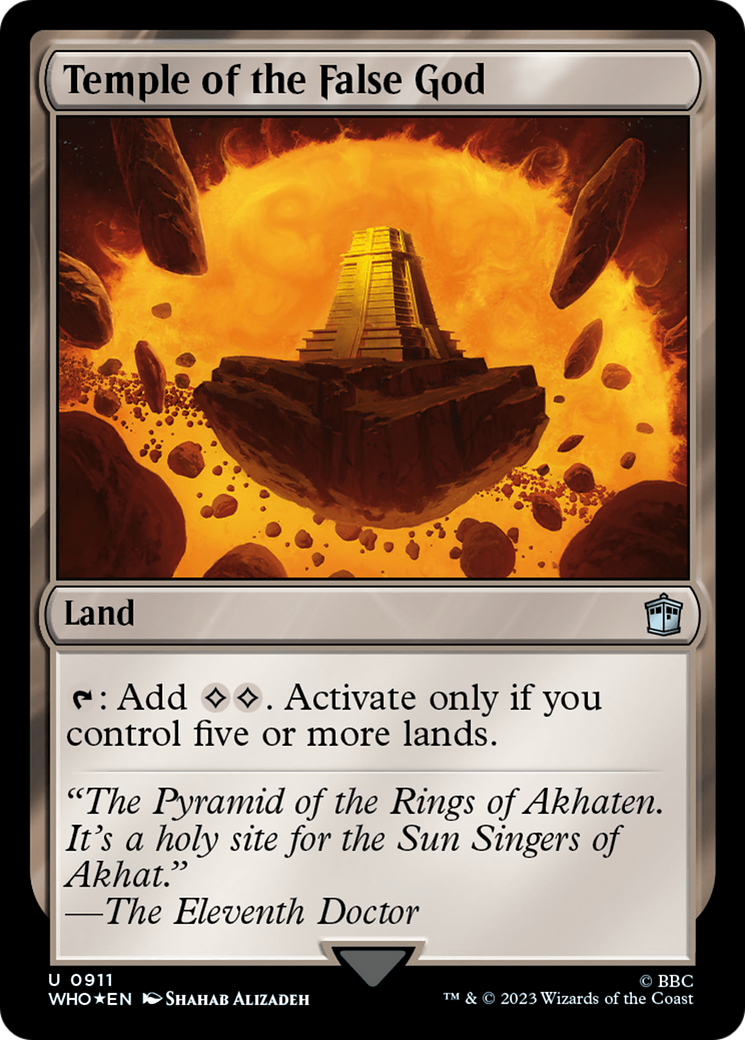 Temple of the False God (Surge Foil) [Doctor Who] | L.A. Mood Comics and Games