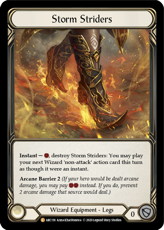 Storm Striders [U-ARC116] (Arcane Rising Unlimited)  Unlimited Rainbow Foil | L.A. Mood Comics and Games