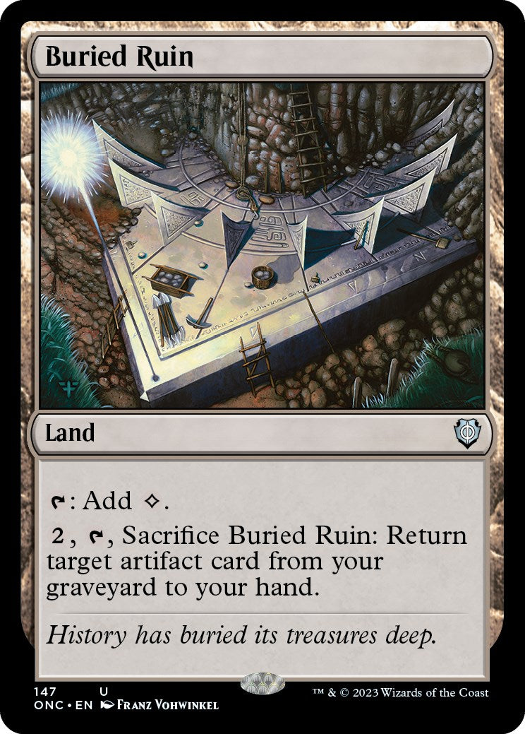 Buried Ruin [Phyrexia: All Will Be One Commander] | L.A. Mood Comics and Games