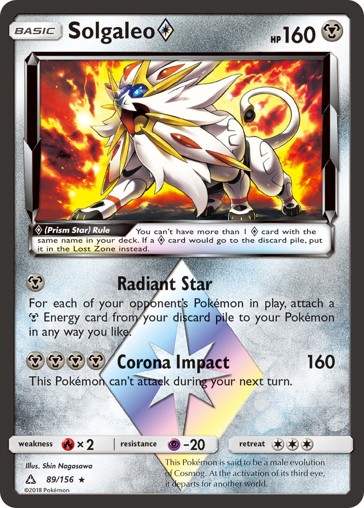 Solgaleo (89/156) (Prism Star) [Sun & Moon: Ultra Prism] | L.A. Mood Comics and Games