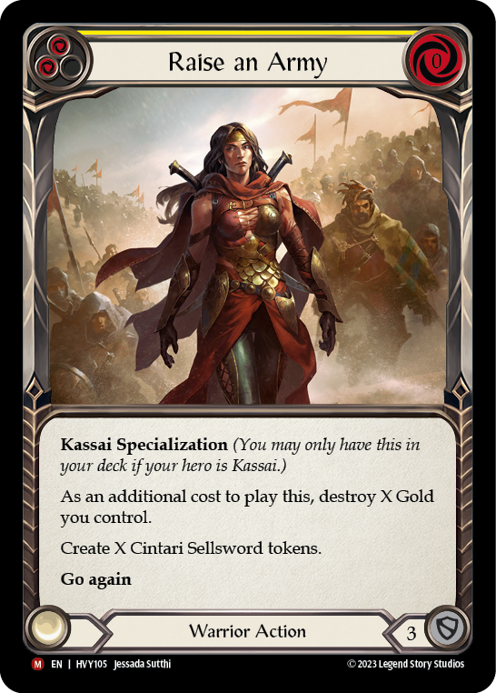 Raise an Army [HVY105] (Heavy Hitters)  Rainbow Foil | L.A. Mood Comics and Games