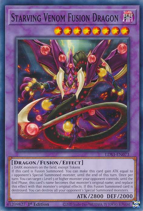 Starving Venom Fusion Dragon [LDS3-EN073] Common | L.A. Mood Comics and Games