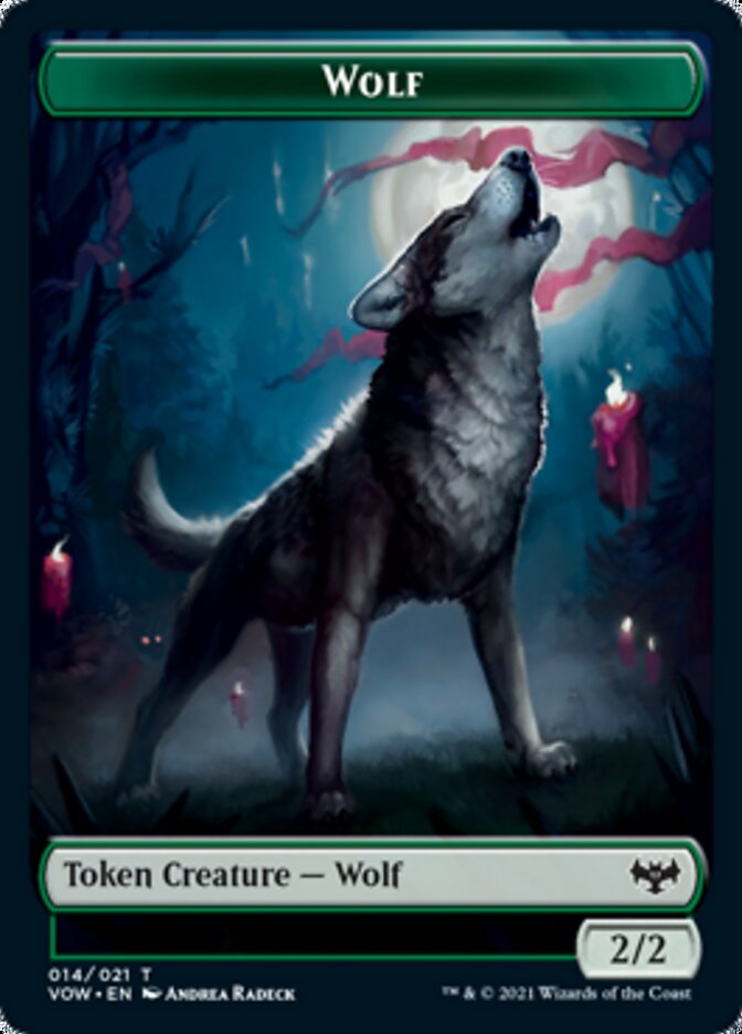 Wolf Token (014) [Innistrad: Crimson Vow Tokens] | L.A. Mood Comics and Games