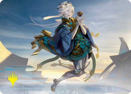 Moonfolk Puzzlemaker Art Card (Gold-Stamped Signature) [Kamigawa: Neon Dynasty Art Series] | L.A. Mood Comics and Games
