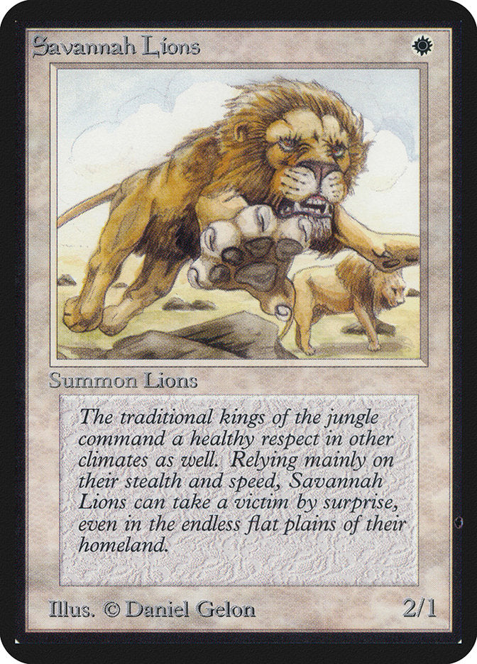 Savannah Lions [Alpha Edition] | L.A. Mood Comics and Games
