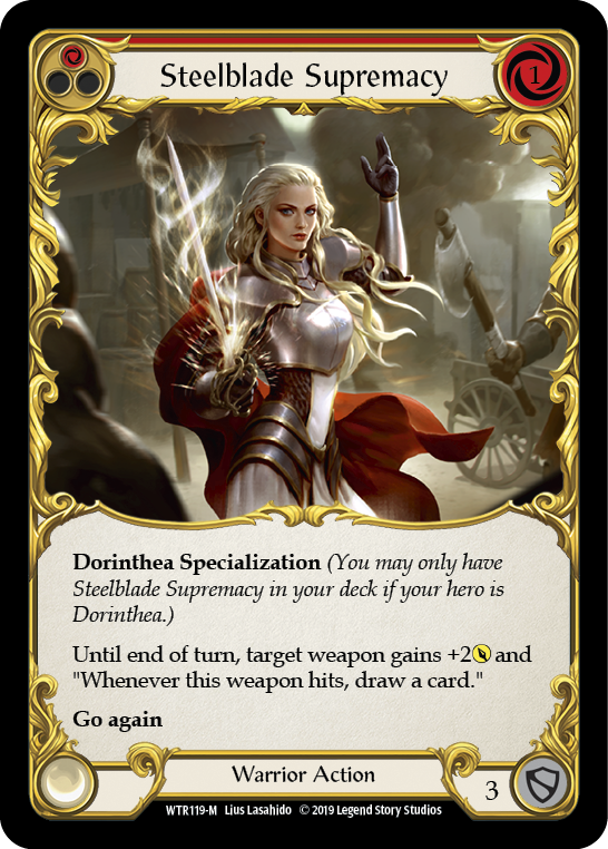 Steelblade Supremacy [WTR119-M] (Welcome to Rathe)  Alpha Print Rainbow Foil | L.A. Mood Comics and Games