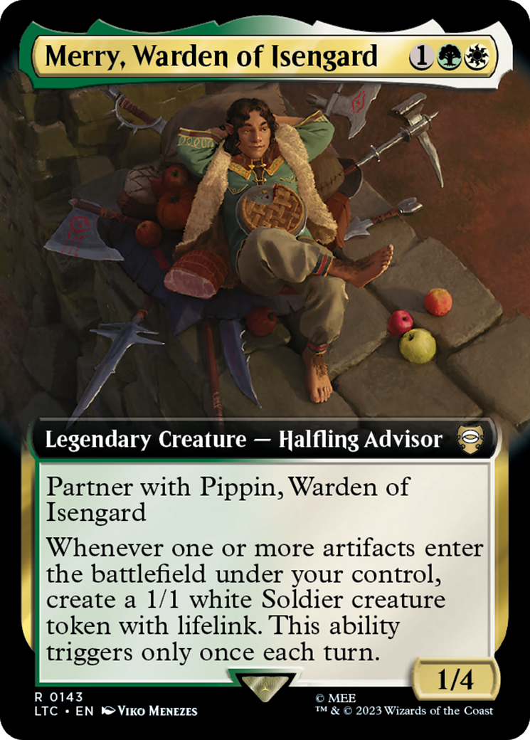Merry, Warden of Isengard (Extended Art) [The Lord of the Rings: Tales of Middle-Earth Commander] | L.A. Mood Comics and Games