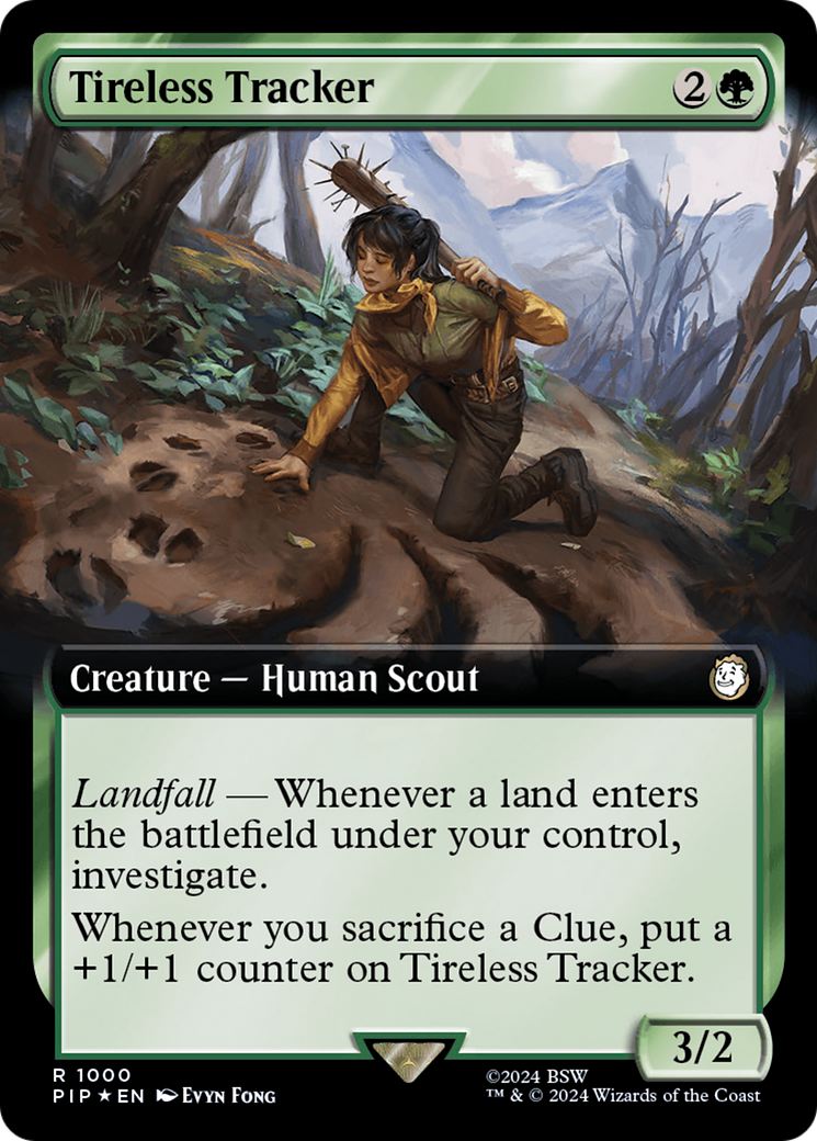 Tireless Tracker (Extended Art) (Surge Foil) [Fallout] | L.A. Mood Comics and Games