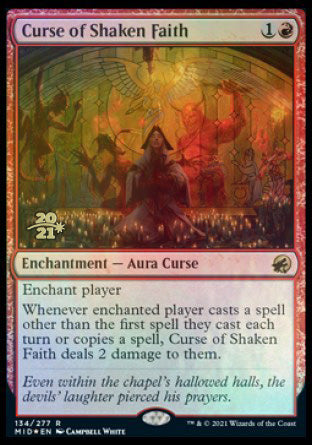 Curse of Shaken Faith [Innistrad: Midnight Hunt Prerelease Promos] | L.A. Mood Comics and Games