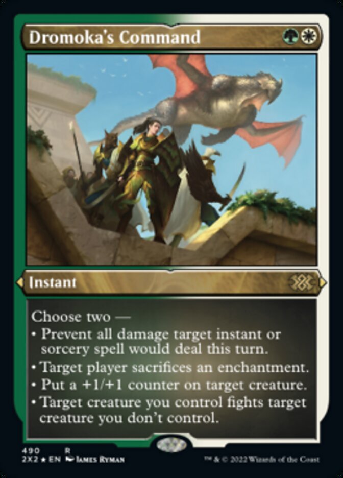 Dromoka's Command (Foil Etched) [Double Masters 2022] | L.A. Mood Comics and Games