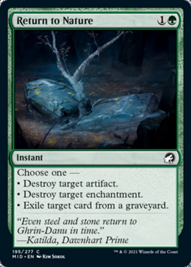 Return to Nature [Innistrad: Midnight Hunt] | L.A. Mood Comics and Games