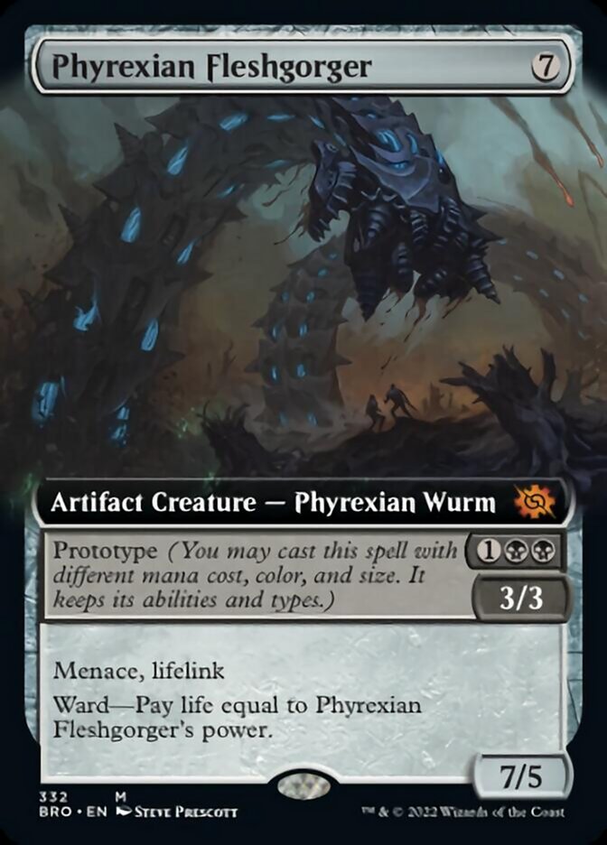 Phyrexian Fleshgorger (Extended Art) [The Brothers' War] | L.A. Mood Comics and Games