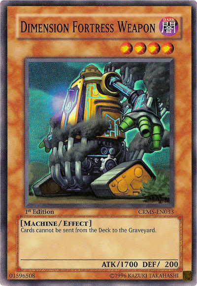 Dimension Fortress Weapon [CRMS-EN033] Super Rare | L.A. Mood Comics and Games
