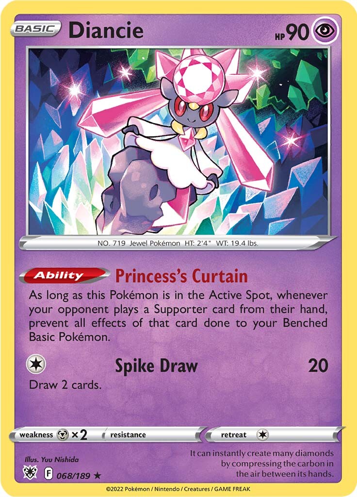 Diancie (068/189) [Sword & Shield: Astral Radiance] | L.A. Mood Comics and Games