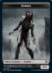 Zombie // Spirit Double-Sided Token [Commander 2021 Tokens] | L.A. Mood Comics and Games